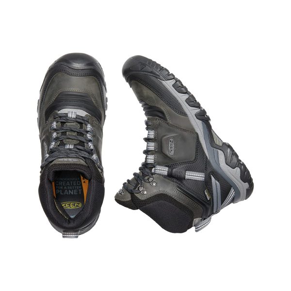 Bota Keen Ridge Flex Mid Wp Black - Imagen 3