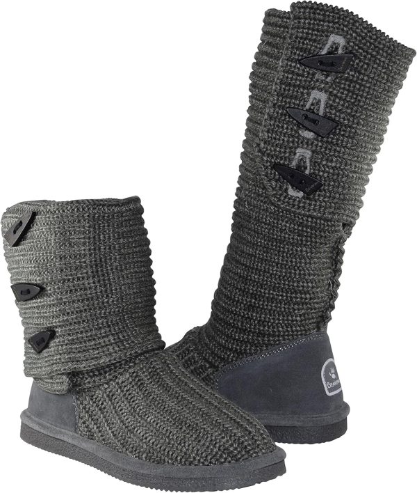 Bearpaw Knit Tall Grey - Imagen 3