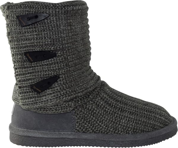 Bearpaw Knit Tall Grey