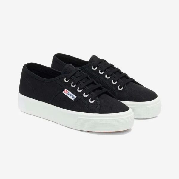 Zapatilla Superga 2730 Mid Platform Black - Imagen 2