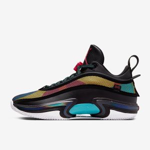 NIKE JORDAN 36 BLACK MULTI-COLORS