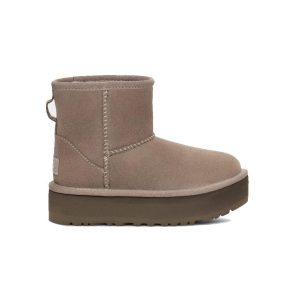 Bota Classic Ultra Mini Plataform Grey Kids